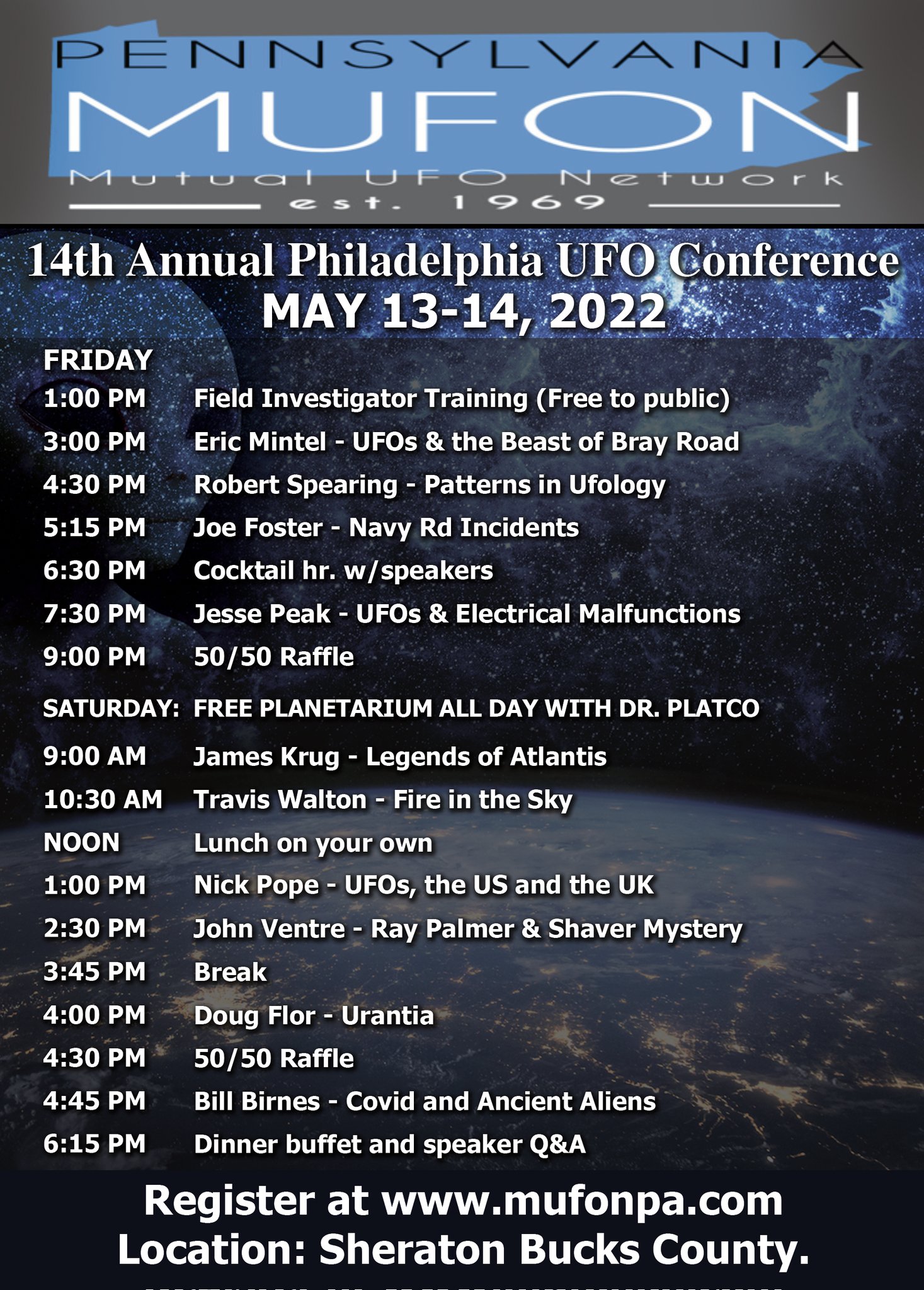 14th Annual Philadelphia UFO Conference