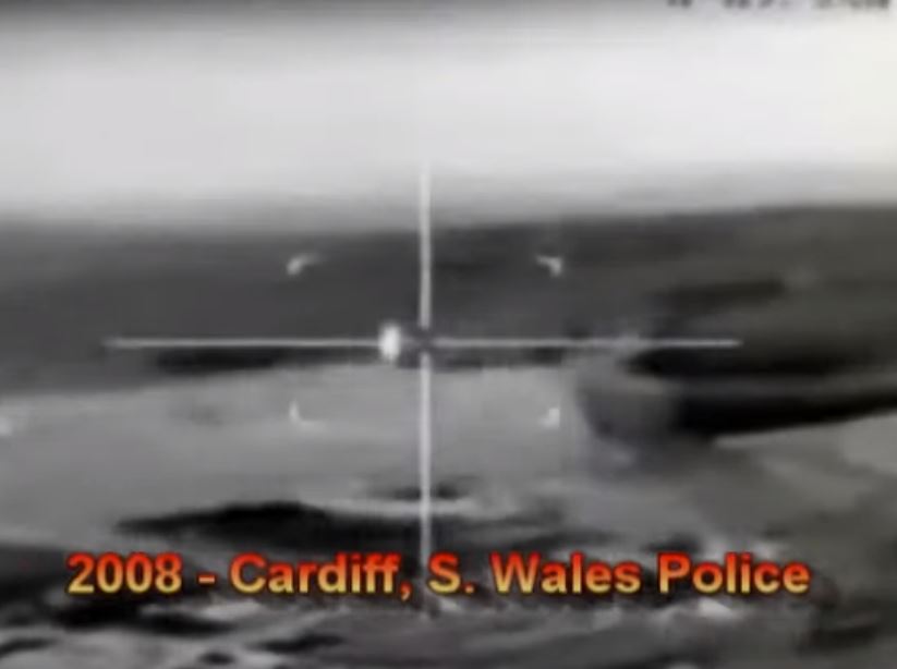 Cardiff Police Film UFO over South Wales